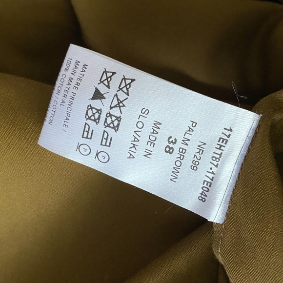 Chloé Brown White Details Cold Shoulder Blouse S - Picture 9 of 12